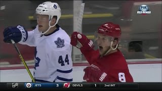 Justin Abdelkader Hat Trick vs Tor - 10/9/15