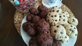 Tek Hamurla İki̇ Çeşi̇t Hizli Prati̇k Lezzeti̇ Muhteşem Bayatlamayan Kiyir Damla Çi̇kolatali Kurabi̇ye