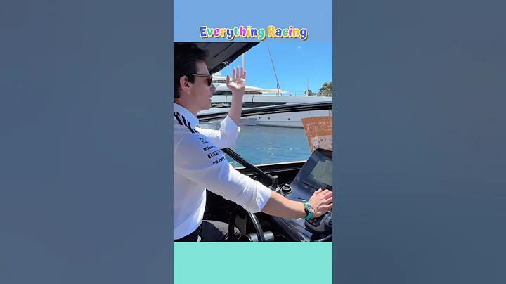 Toto Wolff got frustrated as he encountered traffic while driving boat #totowolff #f1shorts #f1