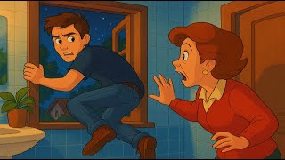 AITA for jumping out of a bathroom window to avoid my ex?