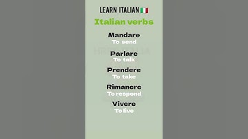 Italian Verb | Simple way of Learning Italian | Learn Italian Easy Way  #learningitalian