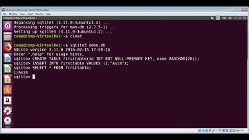 How to Install SQLite and create database, table , insert data and perform sql query on Ubuntu Linux