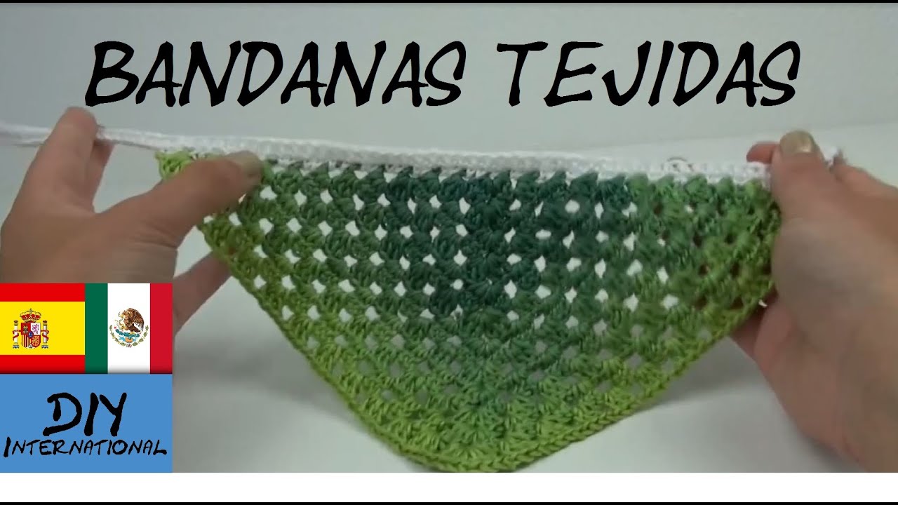 BANDANAS TEJIDAS A CROCHET TUTORIAL DIY YouTube