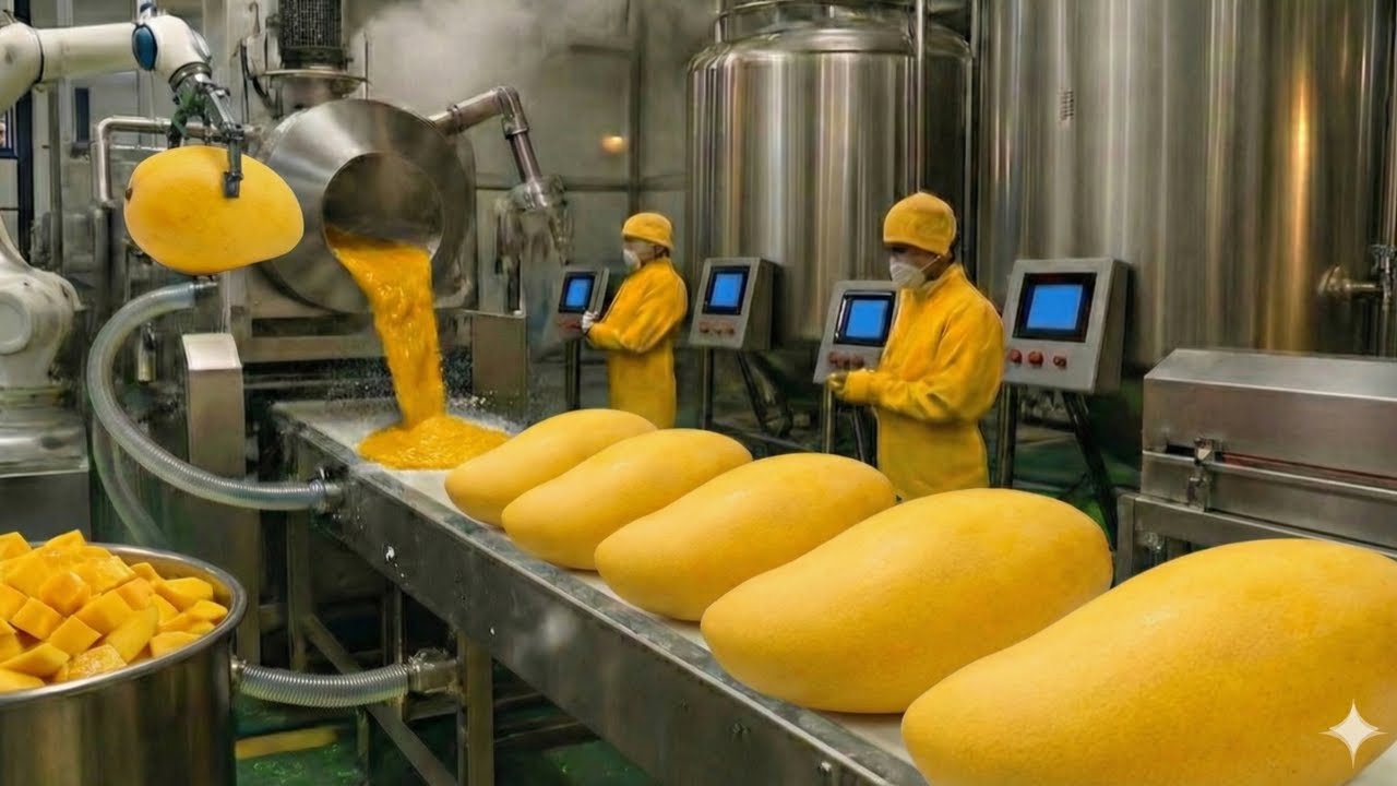 Inside a Modern Mango Processing Factory: From Fresh Fruit to Dried Slices (Full Process)