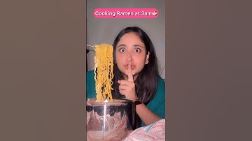 Cooking Ramen At 3AM #minivlog #asmr #ytshorts #shorts