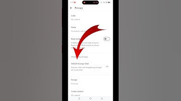 "WhatsApp Disappearing Messages Setting