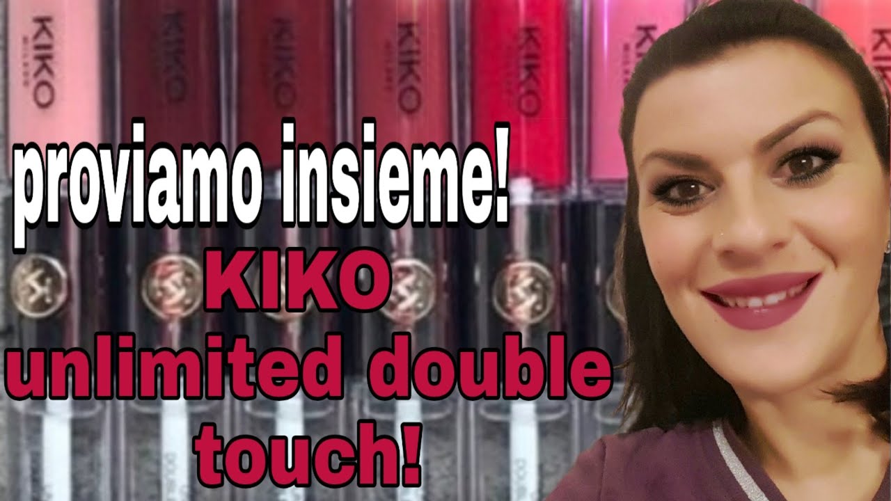 KIKO ROSSETTI UNLIMITED DOUBLE TOUCH swatch e SUPERPROMOZIONE!!LEGGI INFOBOX😍