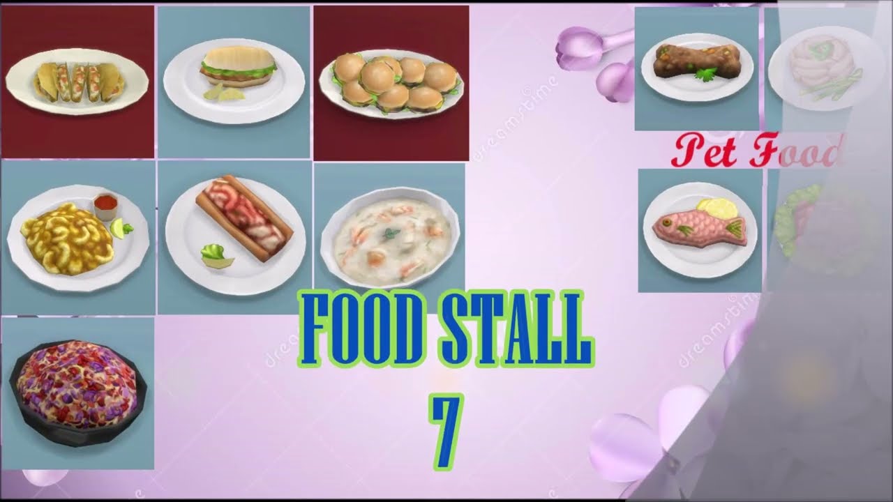 The Sims 4 - Food Stalls (Included Pet Food)