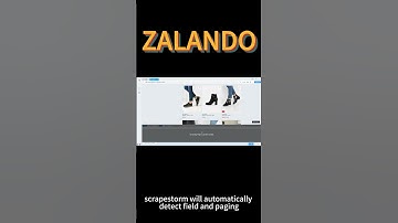 #shorts #webscraping How to scrape data form ZALANDO using ScrapeStorm