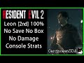 Resident Evil 2 Remake - Leon 2nd No Item Box No Save No Damage 100%