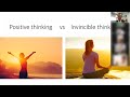 The Strongest Power of 'Invincible Thinking' in this World
