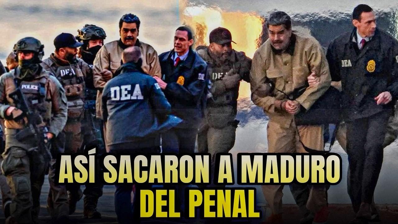 IMÁGENES HISTÓRICAS😱 Maduro Esposado y Escoltado rumbo a la corte de Nueva York