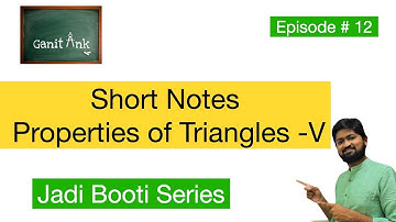 Episode 12 - Properties of Triangle | Jadi Booti Series | JEE/BITSAT/CET/ Class 11 & 12 #mindmap