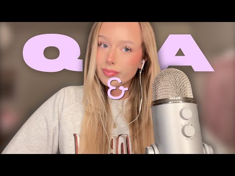 ASMR close whispered Q&A
