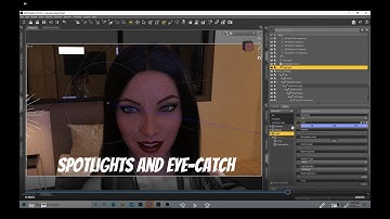 Spotlight and eye catch in Daz3d