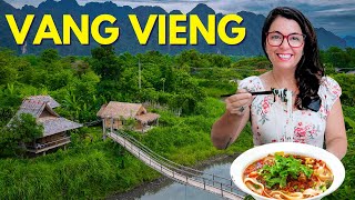 I Thought I'd HATE VANG VIENG but It's BEAUTIFUL! 🇱🇦 Laos Travel 2024