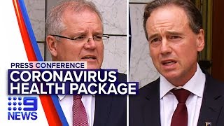 Coronavirus: PM and Health Minister announce billion dollar support | Nine News Australia