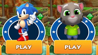 Talking Tom Gold Run - Mummy Tom vs Classic Sonic vs All Bosses Zazz Eggman - Sonic Dash