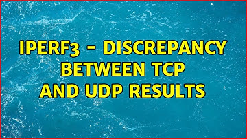 iperf3 - discrepancy between TCP and UDP results (2 Solutions!!)