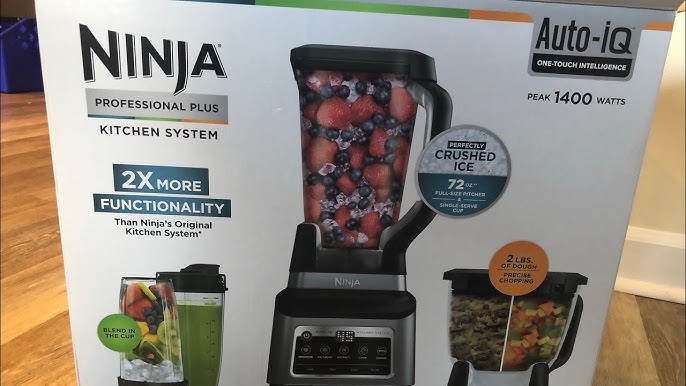Ninja BN801 Professional Plus Kitchen System, 1400 WP, 5 Functions for  Smoothies, Chopping, Dough & More with Auto IQ, 72-oz.* Blender Pitcher,  64-oz. Processor… in 2023
