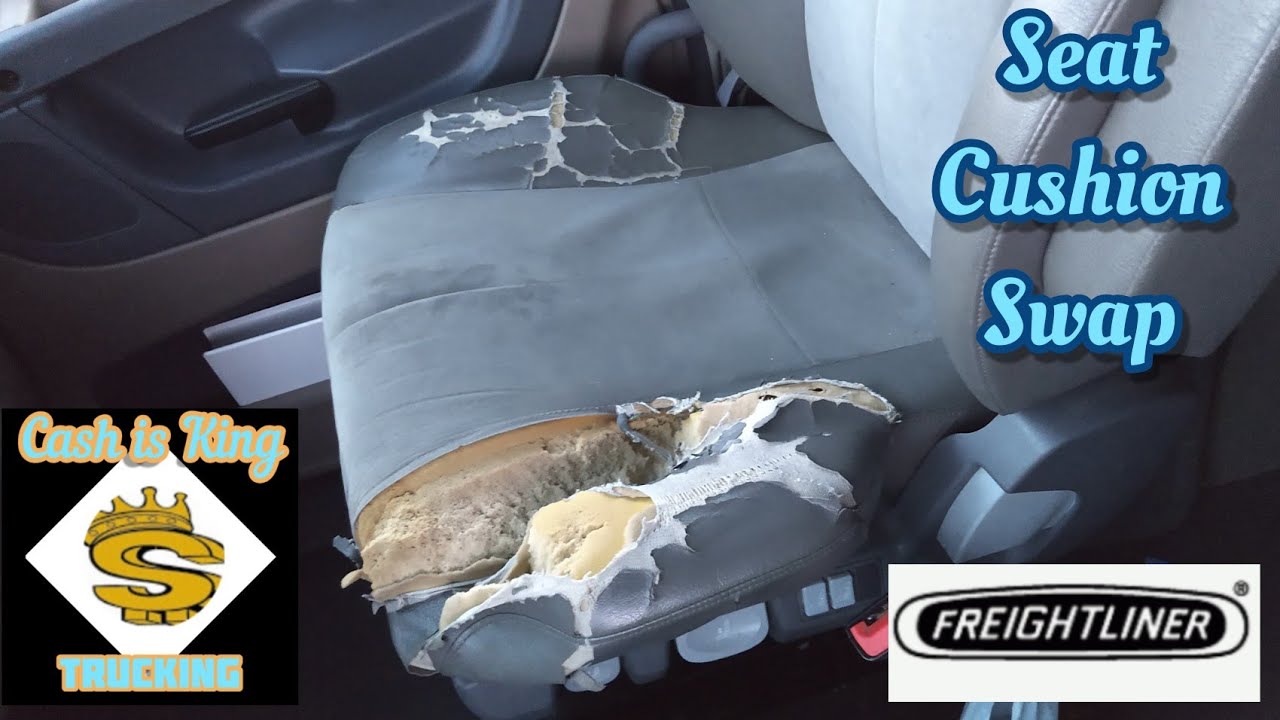 How to change the seat cushion in a semi truck 