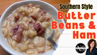 Butter Beans Ham - Crock Pot Recipe