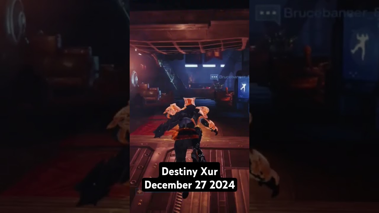Destiny Xur December 27th 2024 