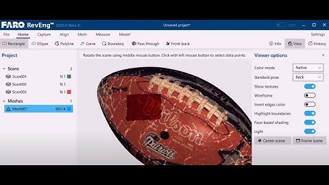 FARO RevEng 2020 - User Interface Overview - English
