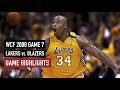 NBA Playoffs 2000. Portland Trail Blazers vs LA Lakers Game 7 Highlights Kobe Bryant 25 HD 720p