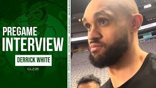 Derrick White Previews Celtics Game 3 Adjustments vs Heat | Pregame Interview