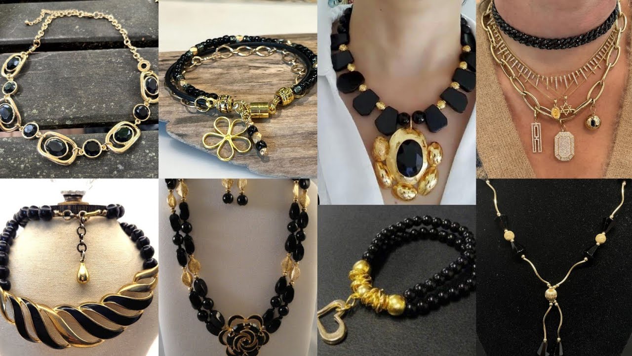 Black Onyx with Gold – Jaw-Dropping? Necklace & Bracelet Designs 