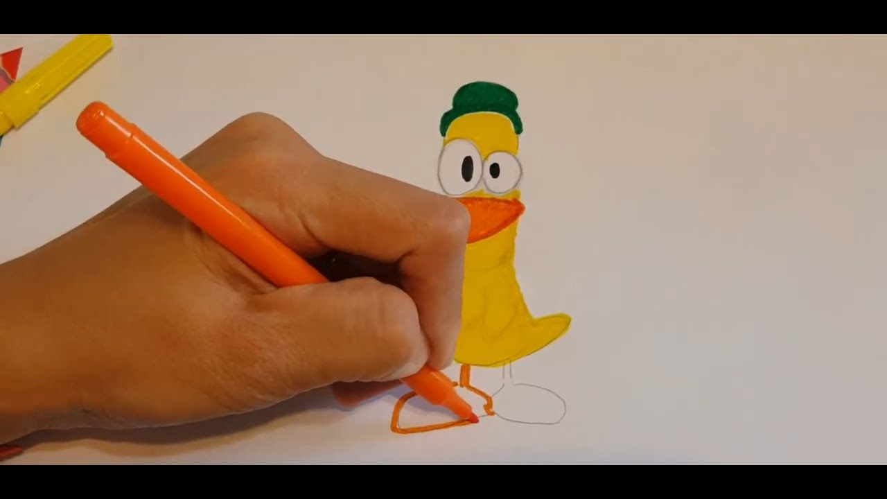 COMO DESENHAR O PATO DE POCOYO /// HOW TO DRAW DUCK/POCOYO 