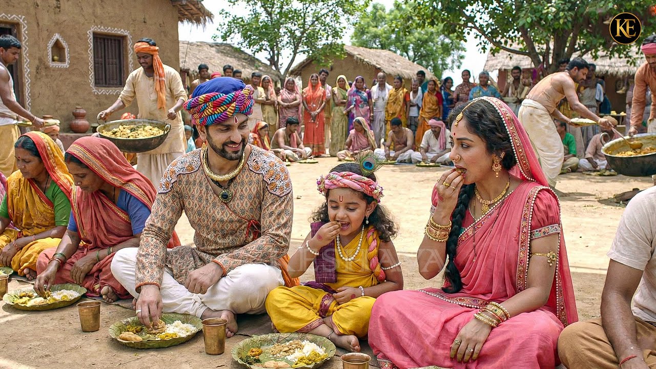 गोकुल के भंडारे में बाल कान्हा, यशोदा मैया और नंद बाबा || YMKN || Shree Krishan leela ||