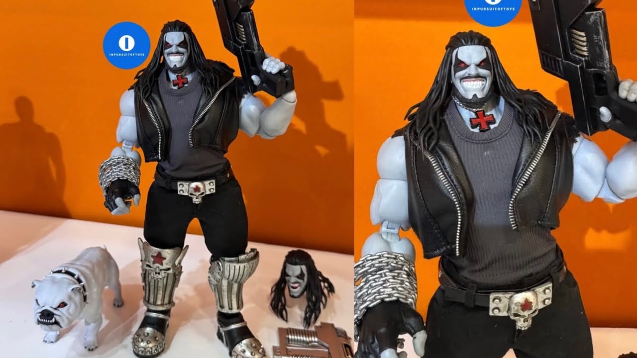 New Dc Comics Lobo action figure on display by Inpursuitoftoys