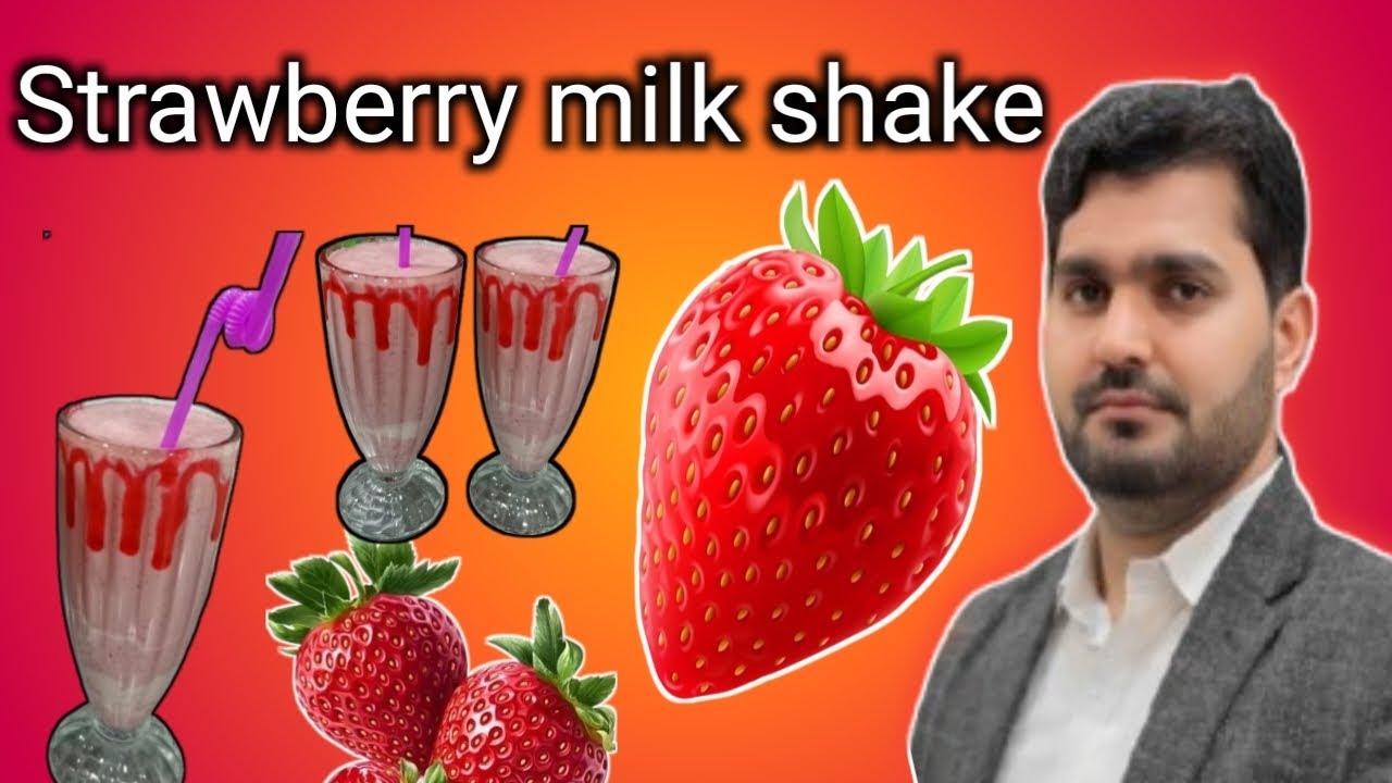 How To Make Strawberry Milk Shake Strawbery Milk Shake Recipe
