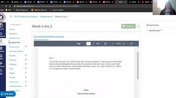 8th Grade Social Studies Work for Week 6 (5/4/20)