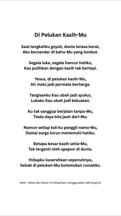 Di Pelukan Kasih-Mu