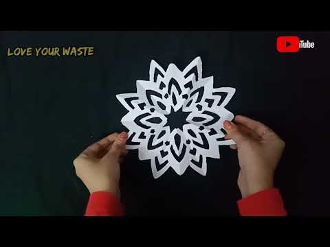 Video: DIY: Vackra omfattande snöflingor av papper för nyåret 2019