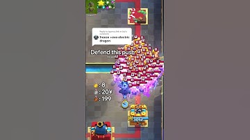 Can Freeze + Evo Electric Dragon defend this push? 🤔#clashroyale #clashroyalemoments #defend