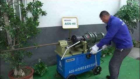 AGS 40 Rebar Thread Rolling Machine