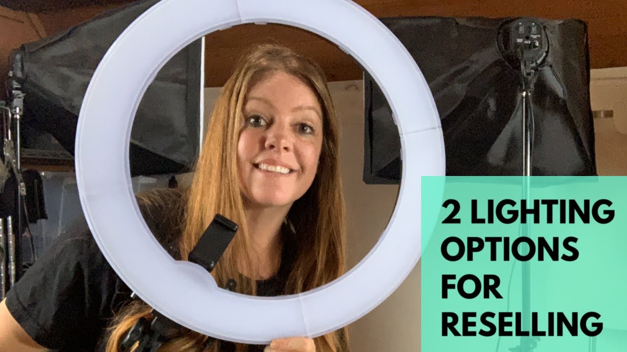 My Reselling Photo Space & Lighting Options For EBay & Poshmark - YouTube