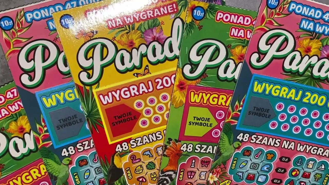 ZDRAPKI LOTTO „PARADISO” Cała paczka cz. 4