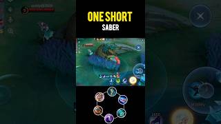 Saber Instant Kill 🔥 No Escape | MLBB Shorts #mobilelegends #mlbbesports #saber
