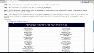 How to Change Your Name in New Jersey