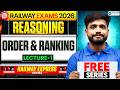 Railway Express Series 2026 | Reasoning Order & Ranking Lecture - 1💯 | Lakshya Sir