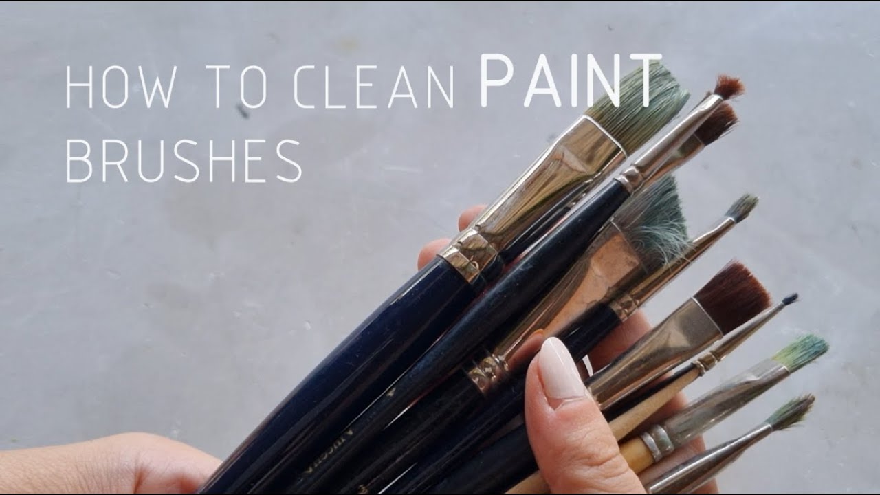 How to clean Paint Brushes - YouTube