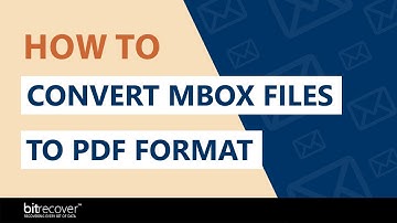 How to Convert MBOX to PDF File Format?