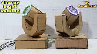 How to Make Dj sharpy Light At Home_Amazing_Moving__Dj Sharpy_Light || By Cardbord  | Mini sharpy |