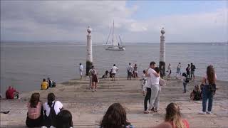 Magia do Cais das Colunas - Lisboa, com Tons de Morna Cabo Verde em tarde de Setembro