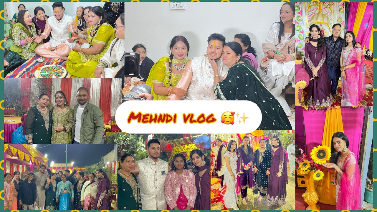 Mehndi vlog 🧿✨Day1🥰💕